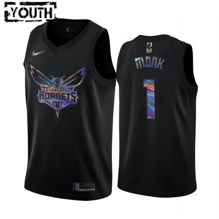 Maillot Basket Enfant Charlotte Hornets Malik Monk 1 Iridescent HWC Collection Swingman
